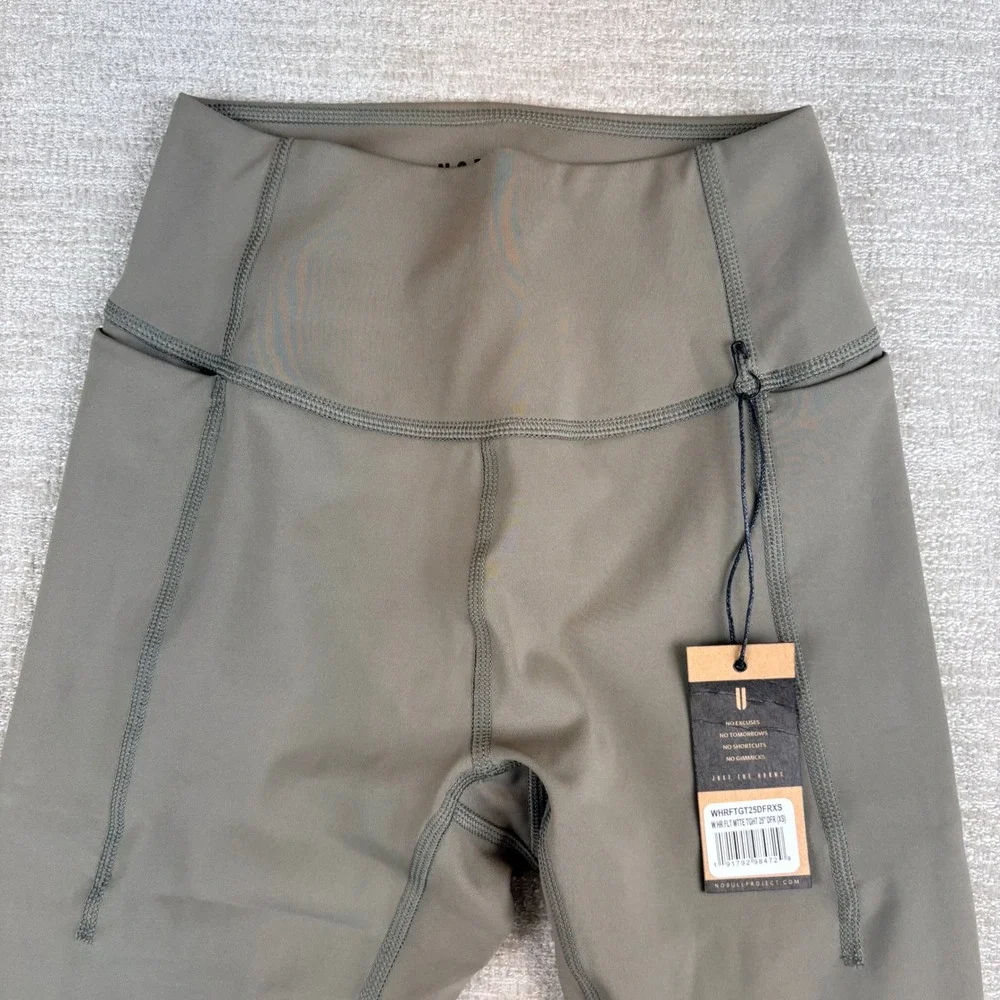 NEW NOBULL High Rise Athletic Yoga Leggings Women XS Dark Forest Compression NWT